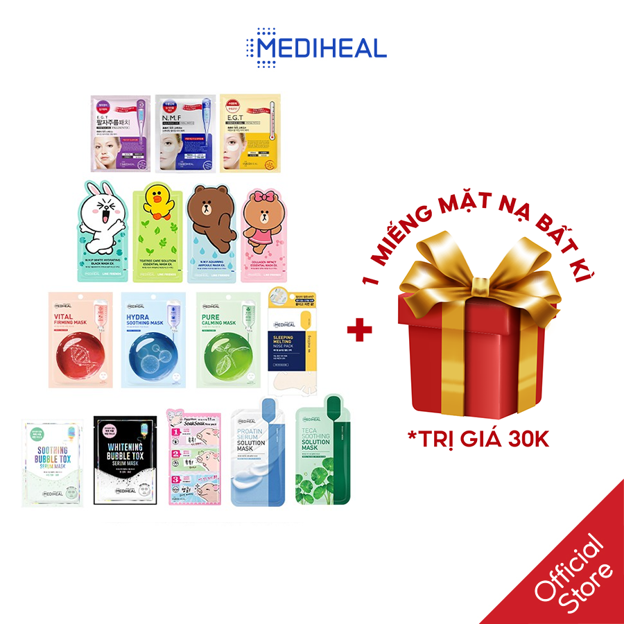 Mặt nạ mediheal tổng hợp mẫu mới 2021 20ml