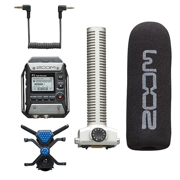 Máy ghi âm zoom f1-sp field recorder + shotgun mic