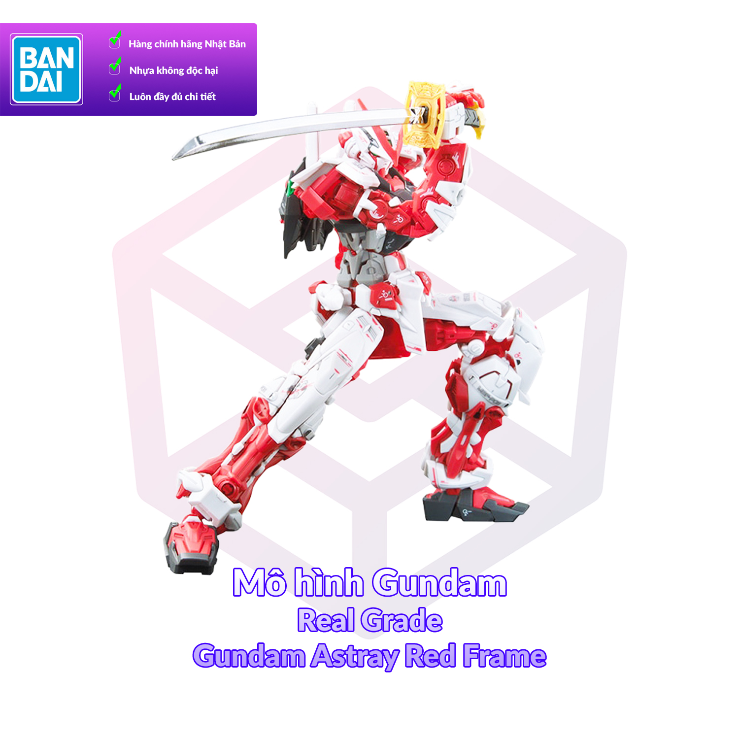 7-11 12 VOUCHER 8%Mô Hình Gundam Bandai RG 19 Gundam Astray Red Frame 1