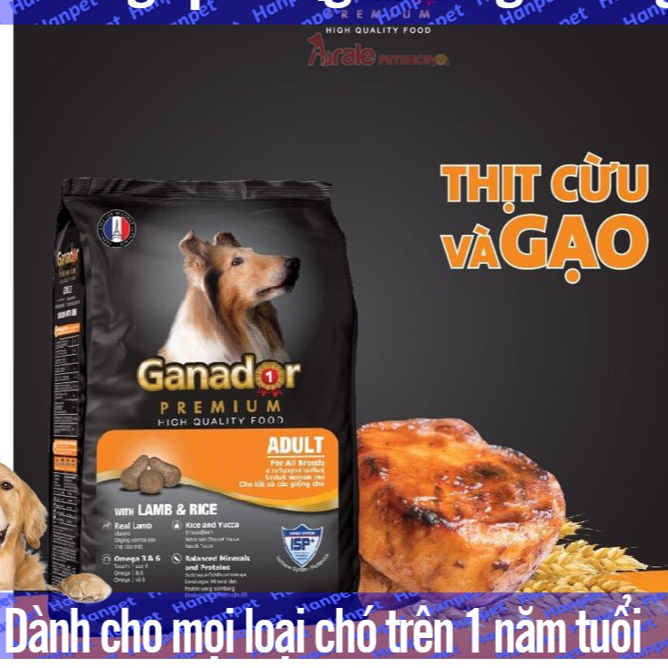 Gói 400gr Thức ăn dạng hạt GANADOR ADULT (dành cho chó trên 1 năm tuổi) (hanpet 209) 1