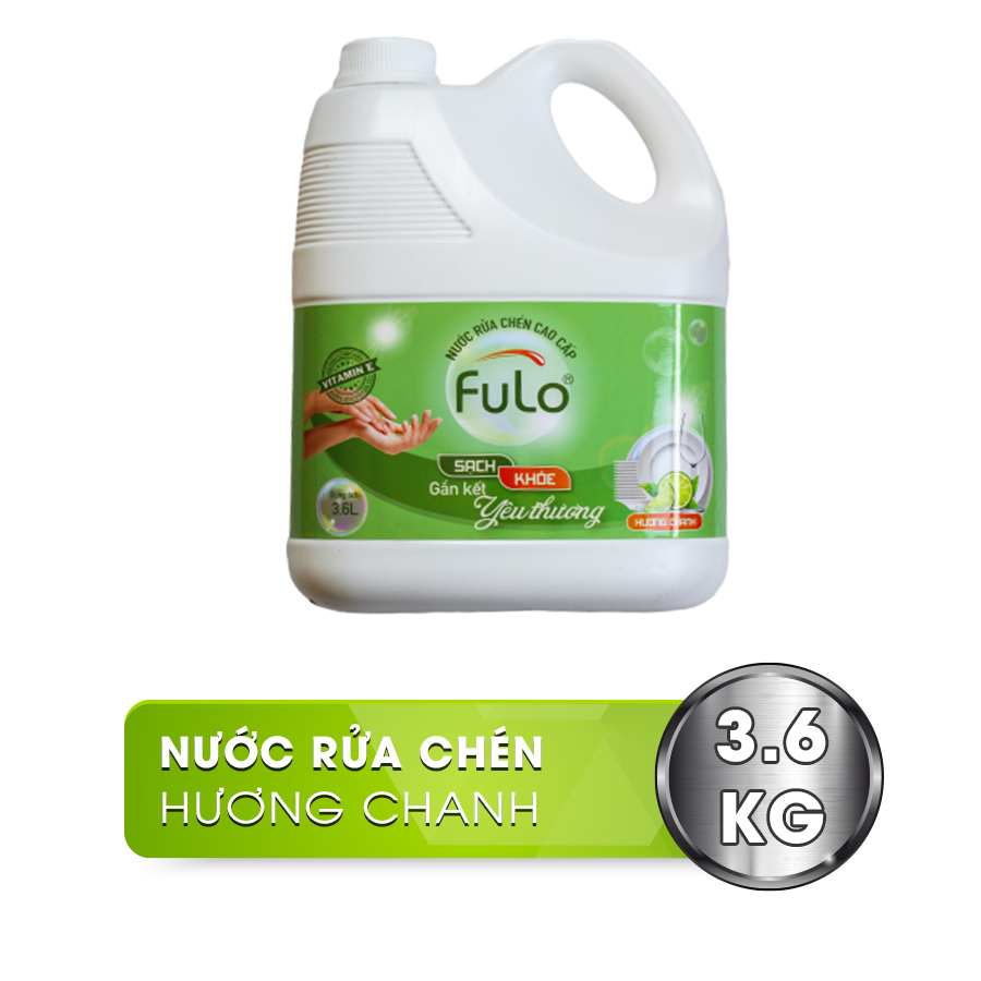 Nước rửa bát hương chanh cao cấp FuLo chai lớn 3.6 lít