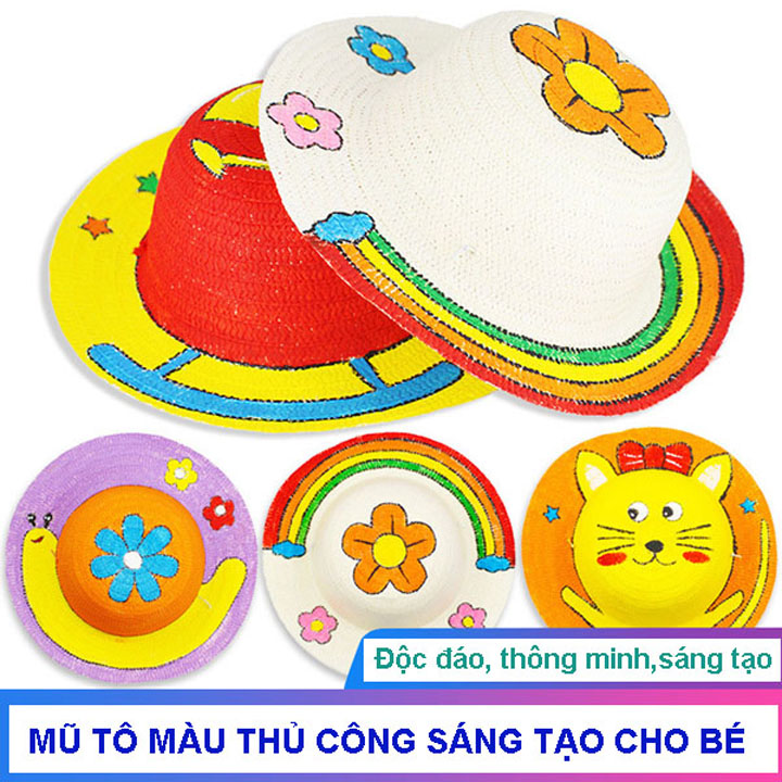 Tranh tô màu cái mũ đẹp xinh xắn dành tặng bé yêu  Trung Tâm Đào Tạo Việt  Á