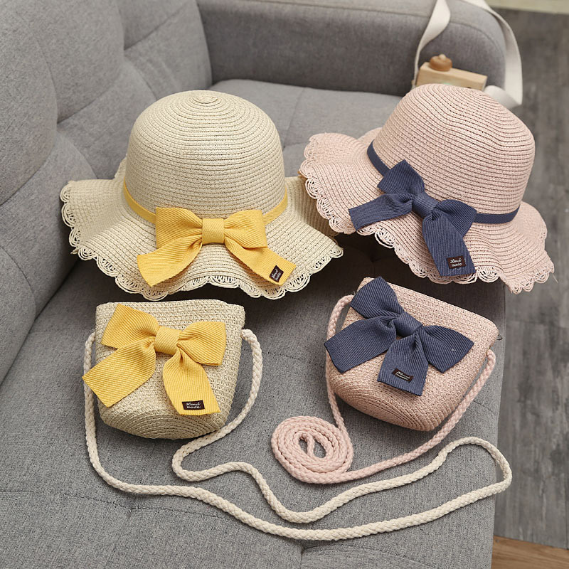 Set mũ kèm túi thời trang cho be gái