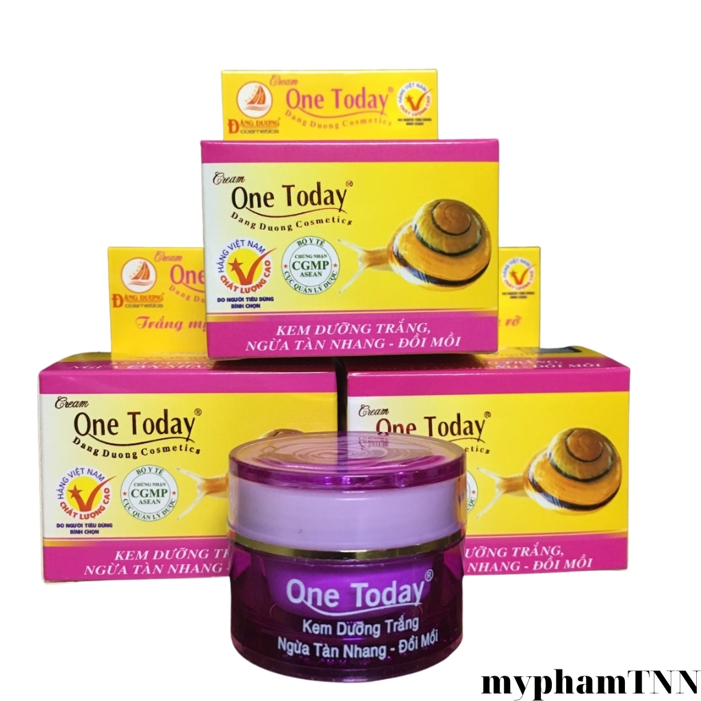 Kem dưỡng trắng da mặt ngừa tàn nhang đồi mồi One Today ốc sên 8g