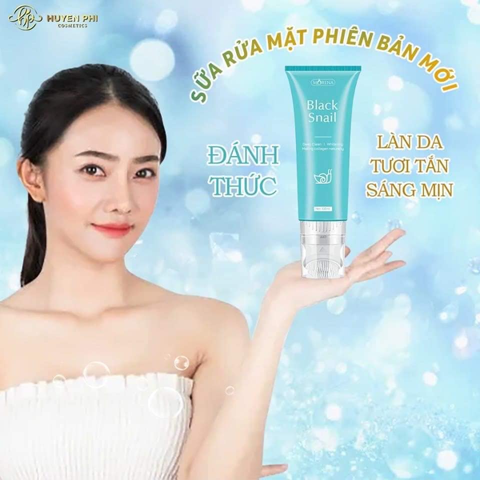 Sữa rửa mặt Black Snail HUYỀN PHI [Mua 1 tặng 1] (GIÁ SỈ)Tặng bông rửa Spa - tinh chất ốc sên đen Hàn Quốc, sạch lỗ chân lông, sạch mụn đầu đen, hết dầu, sạch mụn sạch vết bẩnCAM KẾT CHÍNH HÃNG