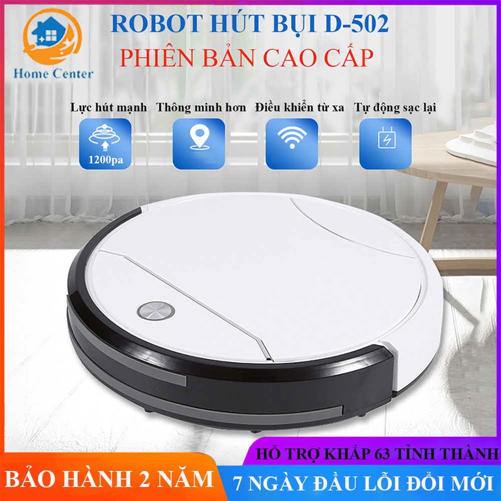 Robot hút bụi , robot hút bụi tích hợp quét và lau nhà ,tự động định vị dock sạc và sạc lại khi yếu pin , công suất hút cực mạnh , cảm biến chống rơi thông minh . Bảo hành 2 năm lỗi 1 đổi 1 mới trong 7 ngày toàn quốc