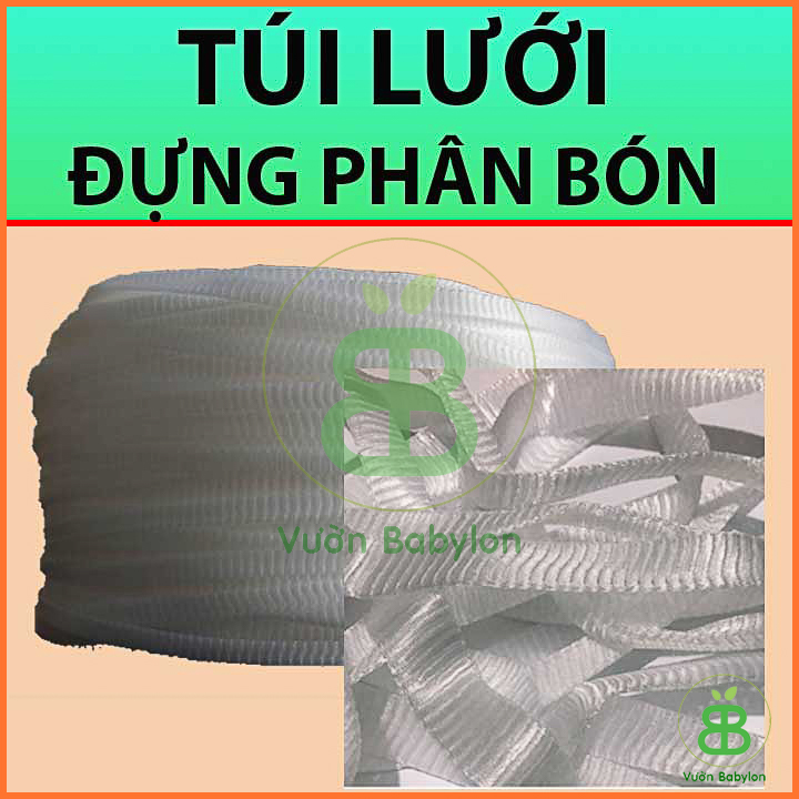 Túi lưới đựng phân dê, phân tan chậm cho lan 1m