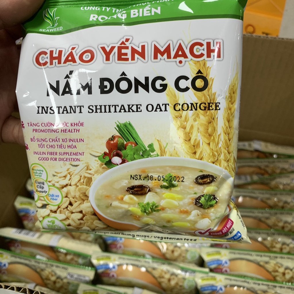 Cháo yến mạch nấm đông cô - gói 50g