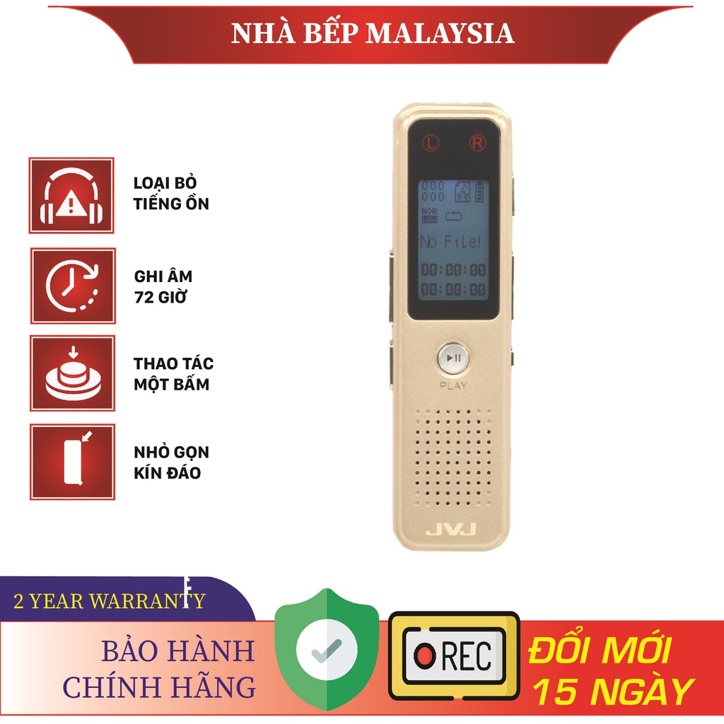 Máy ghi âm chuyên nghiệp jvj dvr j320 8gb - hàng chính hãng bảo hành 12 tháng