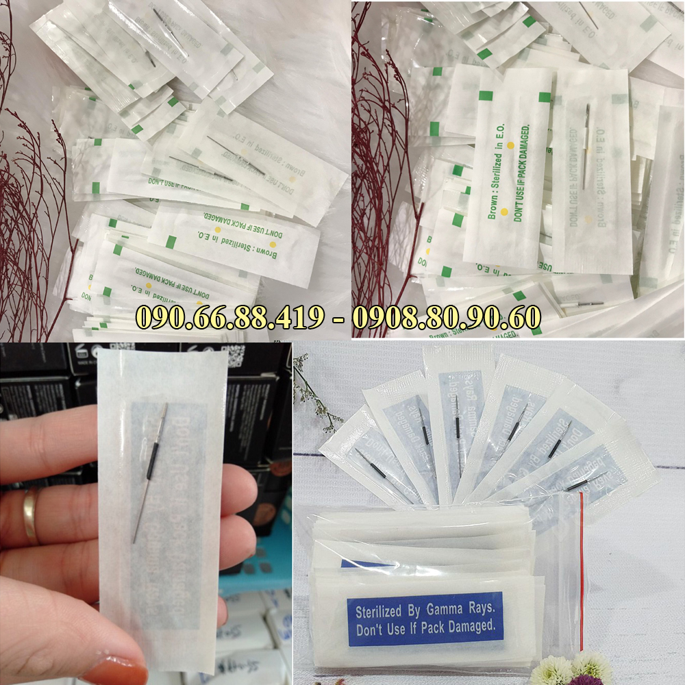 [HCM](Bịch 50 kim) Kim 3 Ngắn chuyên dùng cho Máy phun xăm thần thánh