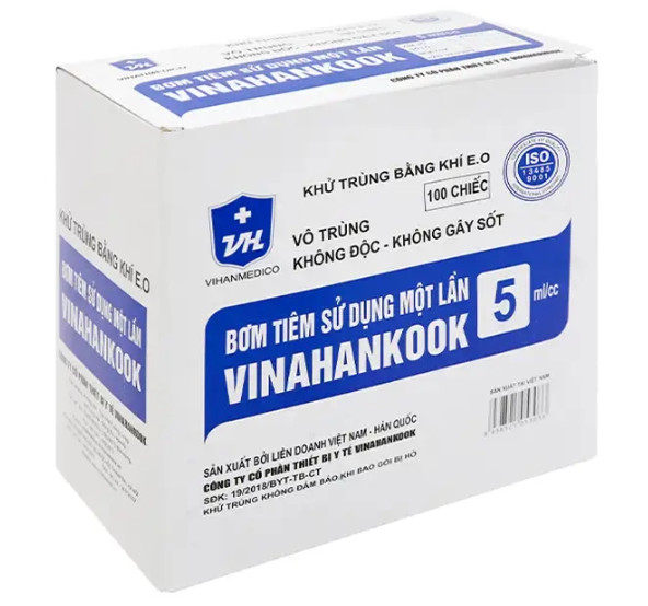 Bơm Tiêm 5ml Vinahankook - 100c