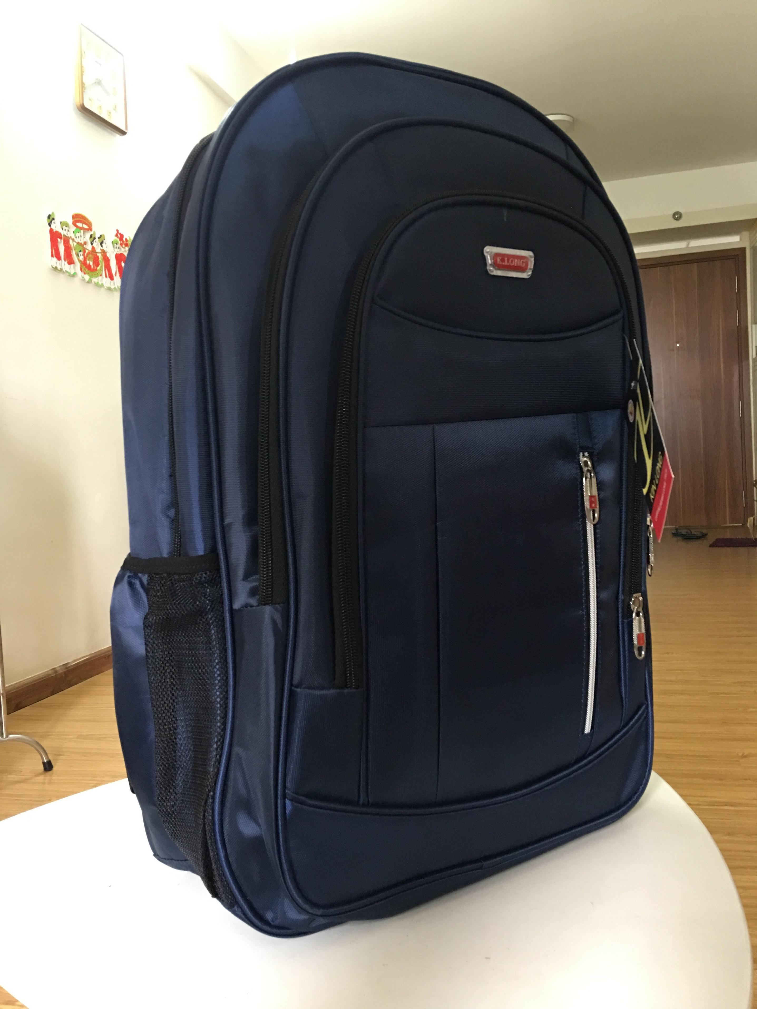 57x40cm Balo SIÊU LỚN Laptop Du Lịch Đi Làm Đi Công Tác  Sọc Chỉ Đỏ - L14