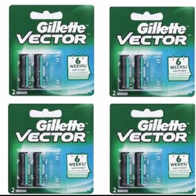 Dao cạo râu Gilletter Vector đi kèm 2 hộp lưỡi dao cạo râu Gilletter Vector