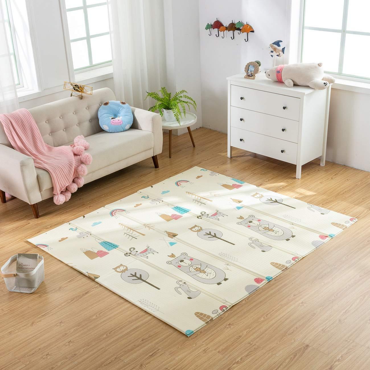 THẢM XỐP XPE EM BÉ 2 MẶT GẤP GỌN 8X2M CÓ TÚI ĐỰNG TIỆN LỢI