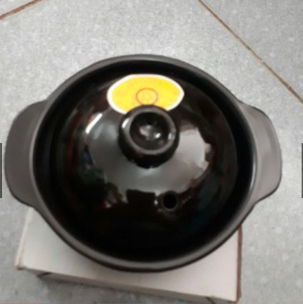 [HCM]Nồi đất đen kho quẹt 12.5 cm