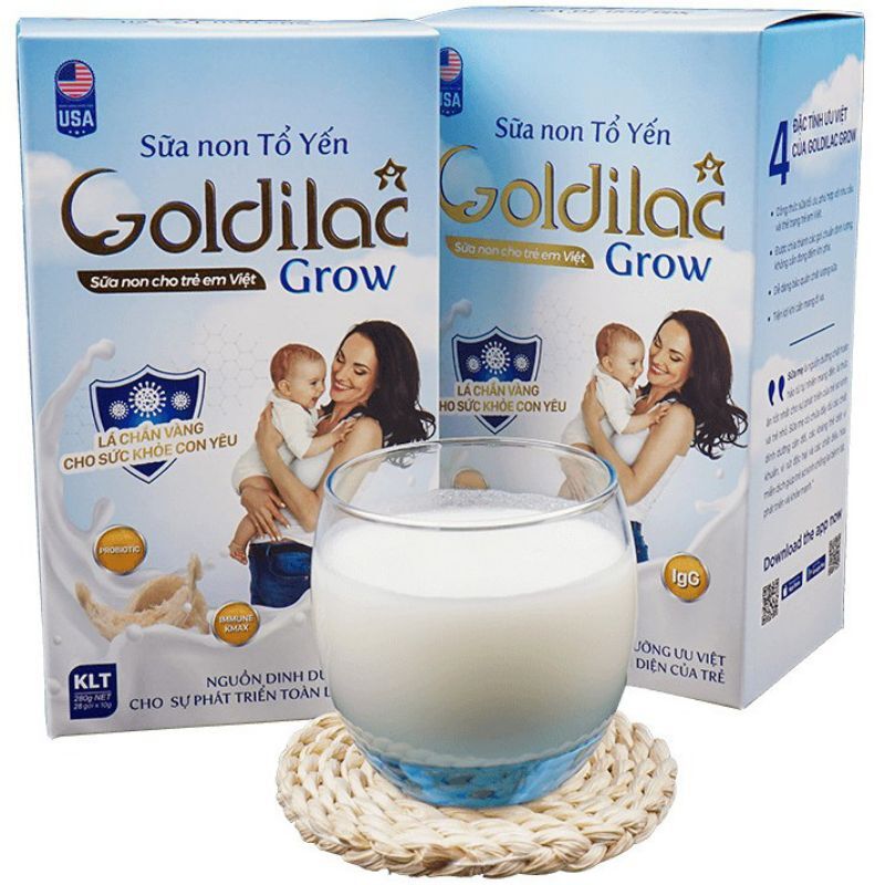 Sữa Non Tổ Yến Godilac Grow Loại 28Goi * 14Gr
