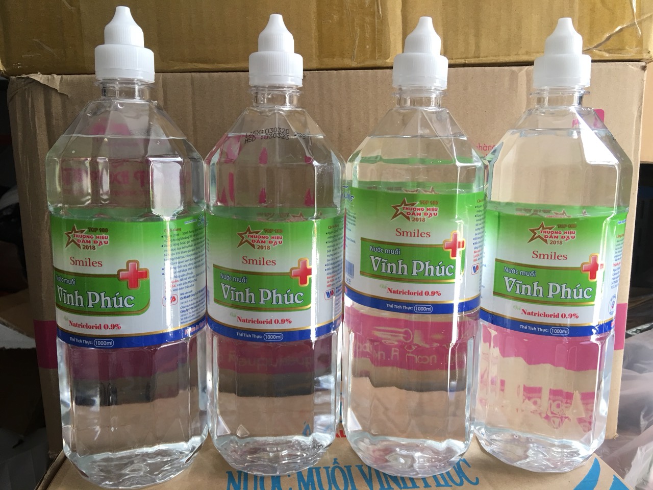 12 chai nước muối sinh lý Vĩnh Phúc 1000ml