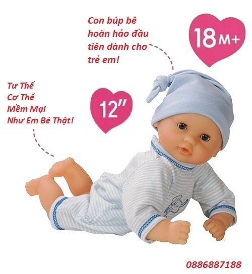 Búp bê thân gòn mắt chớp anmiya 30 cm 12 inch style corolle mon