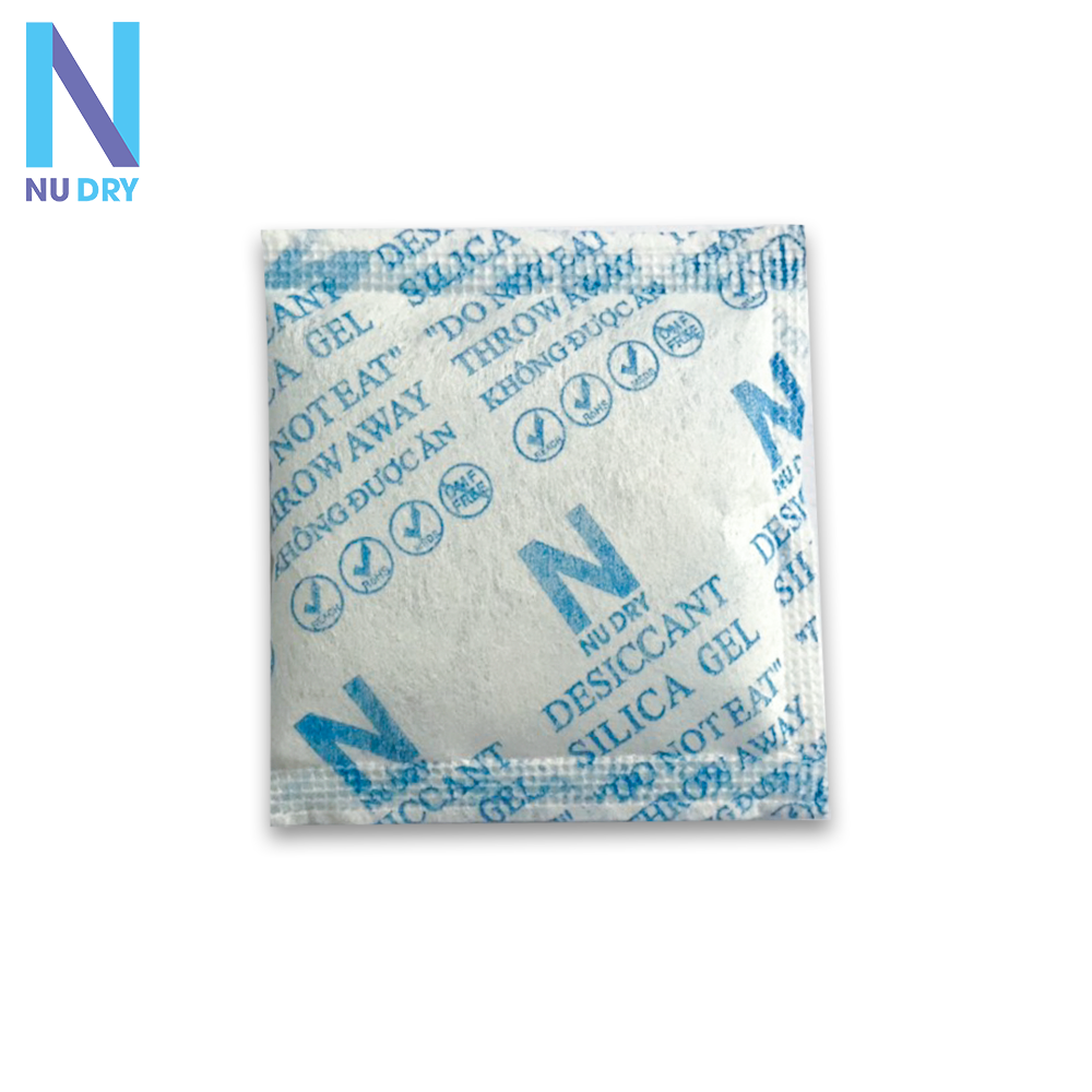 Gói Hút Ẩm 1KG quy cách 5 Gram Silicagel - hạt hút ẩm thực phẩm quần áo giày dép máy ảnh hoa khô NU DRY