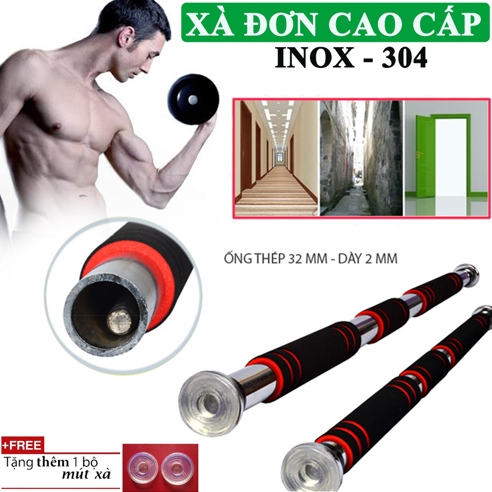 Xà Đơn Treo Tường ( HÀNG MỚI - GIÁ SỐC ) Gắn Tường Gắn cửa INOX 304 Sáng Bóng Không Han Rỉ Loại Tốt. Đổi mới trong 7 ngày, BH 6 Tháng trên toàn quốc - Mua ngay quà tặng trao tay!