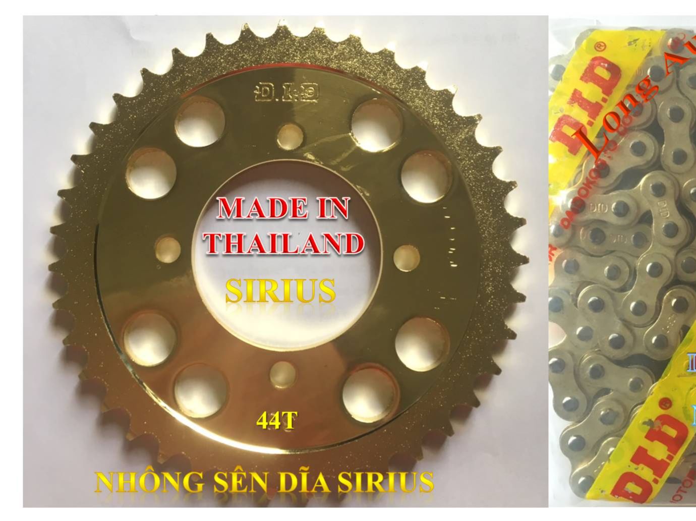 Nhông sên dĩa SIRIUS, JUPITER vàng DID Thailand