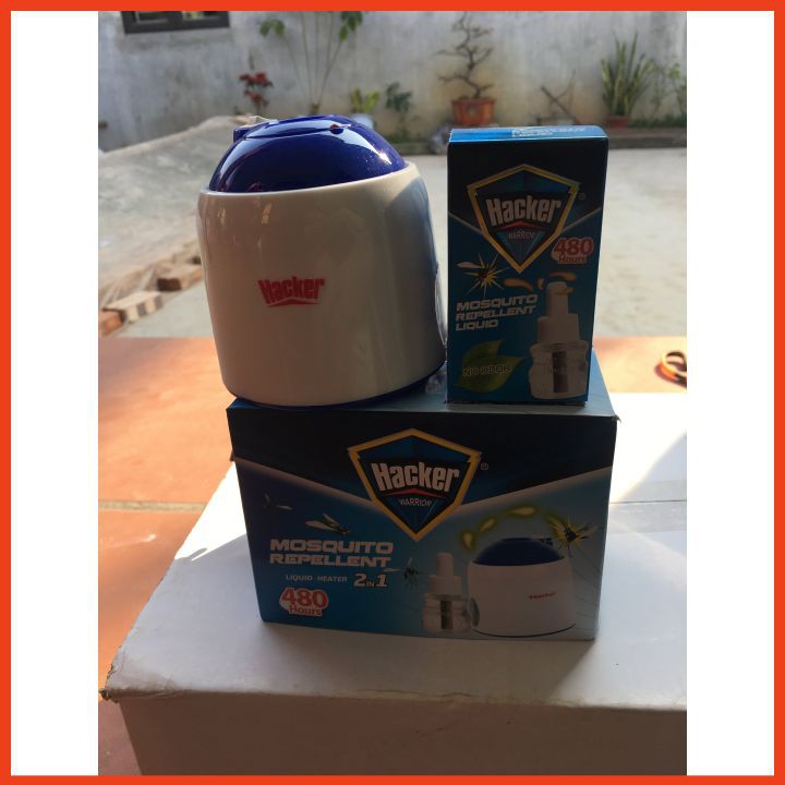 Hàng Loại 1 - Máy đuổi muỗi Hacker Kèm Tinh Dầu An Toàn, Hiệu Quả Cho Mọi Gia Đình
