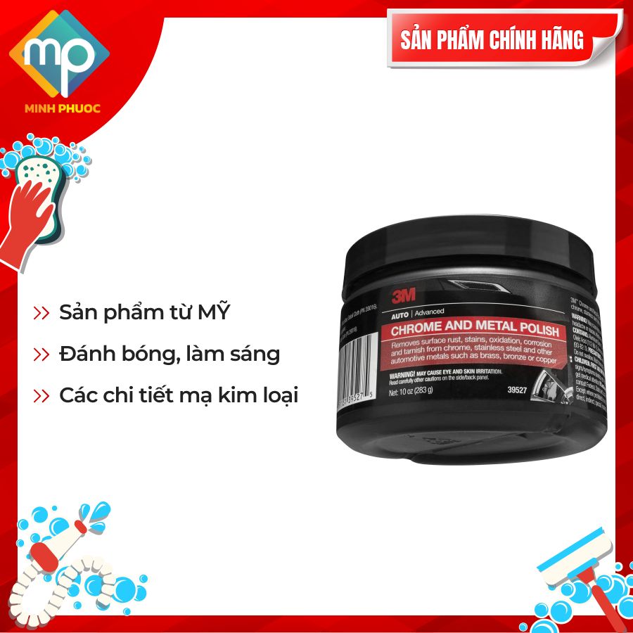 Sáp đánh bóng kim loại, crôm M 39527 - Nhập khẩu chính hãng từ Mỹ