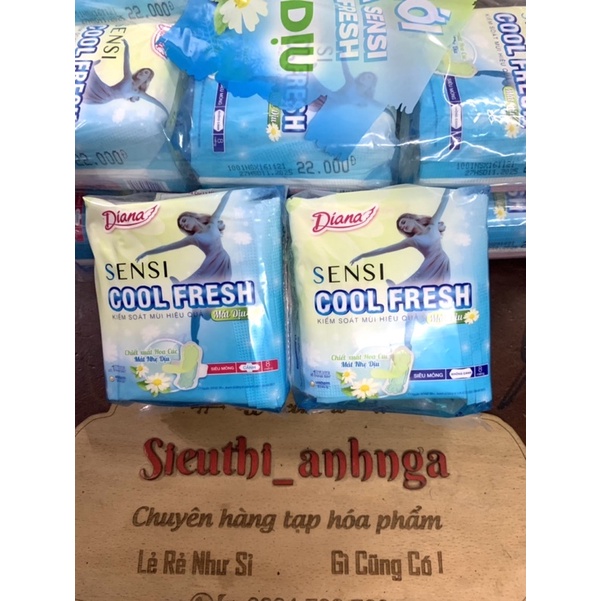 Băng vệ sinh diana sensi cool fresh gói 8 miếng