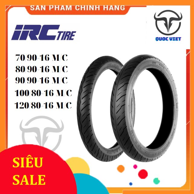 Lốp vỏ xe máy IRC Inoue 70 90-16 80 90-16 90 90-16 100 80 16 120 80-16 Lốp