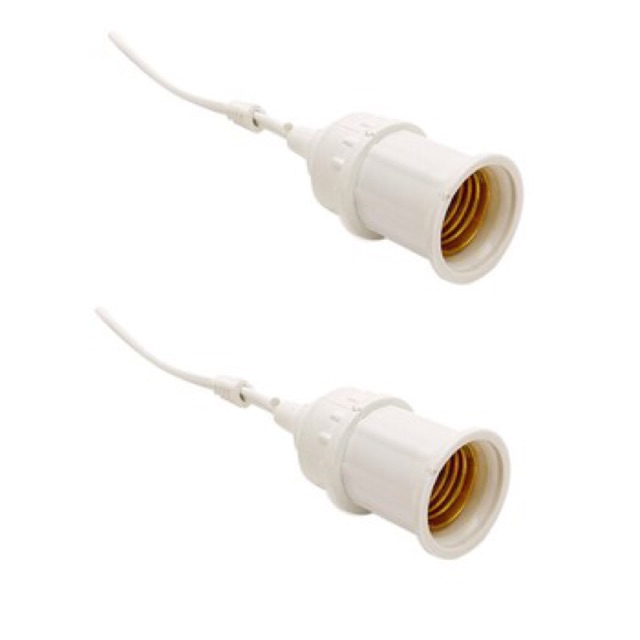 Combo 2 đuôi đèn e27 dạng treo , kín nước