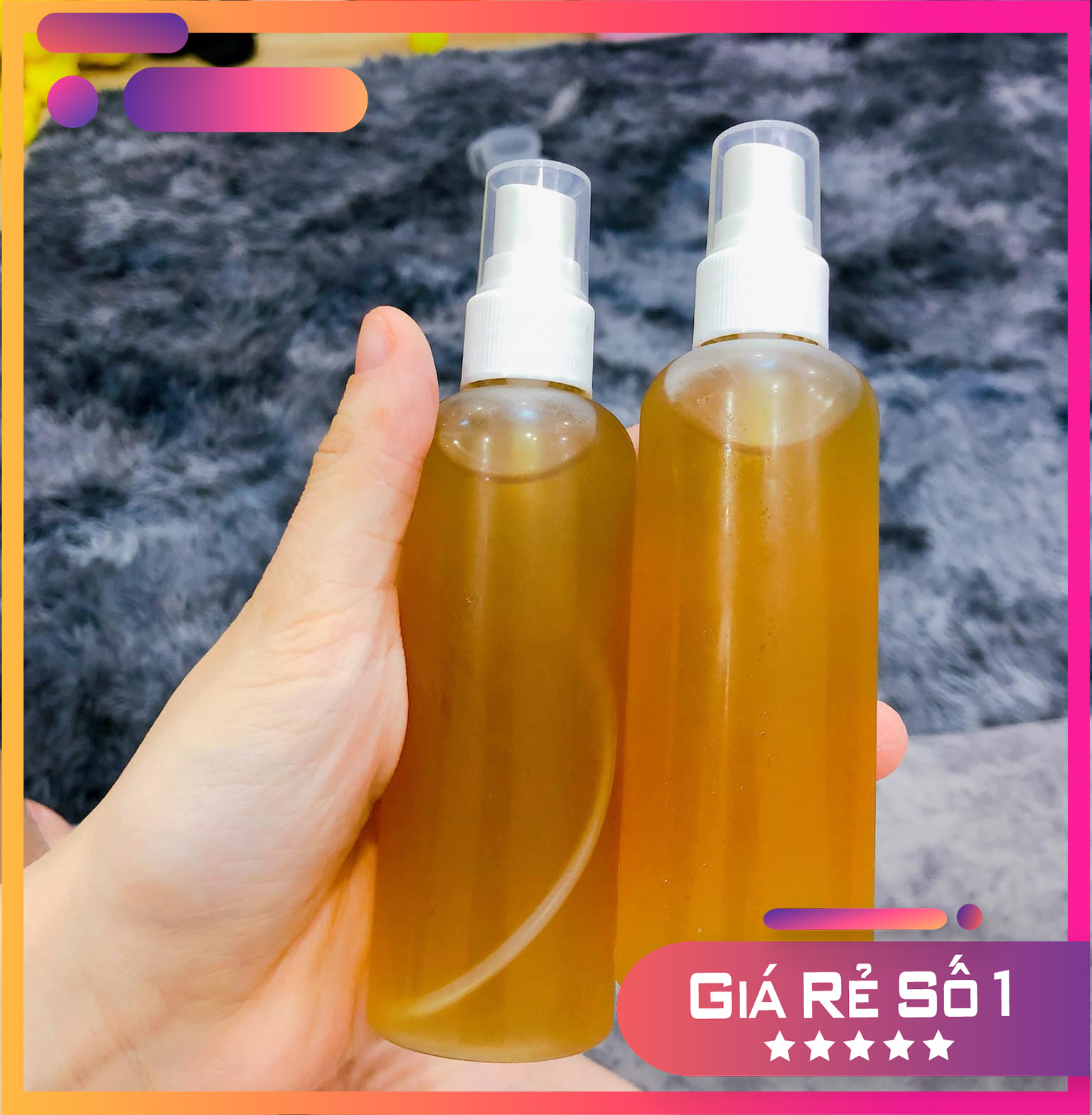 Xịt dưỡng tóc Tinh dầu bưởi Handmade thiên nhiên - Kích thích Mọc tóc nhanh - giảm rụng tóc - Không hóa chất, không chất bảo quản, hoàn toàn tự nhiên