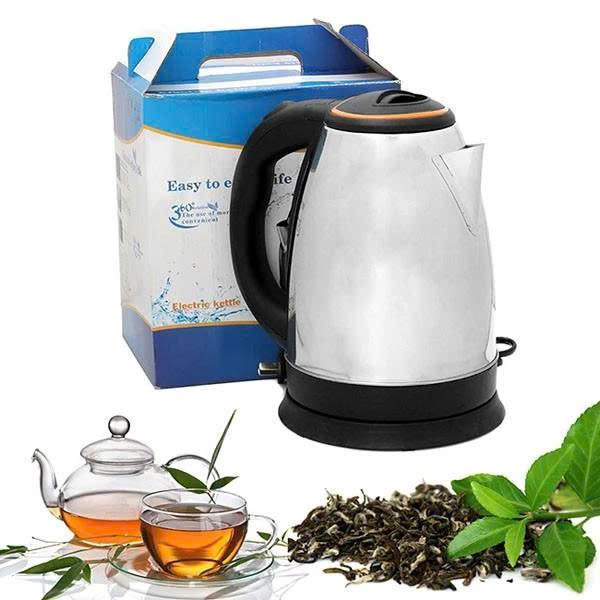 1.8L Stainless Steel Kettle, Fast Boiling Water Kettle, Safety Auto-Off, Insulated Handle, 360 Degree Rotating Base
