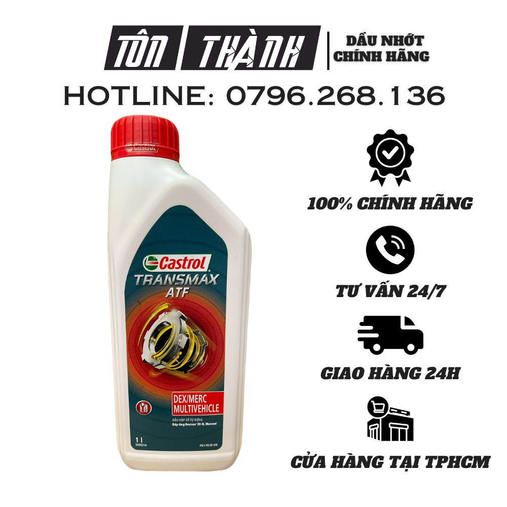 Dầu hộp số tự động castrol atf transmax atf dex/merc multivehicle