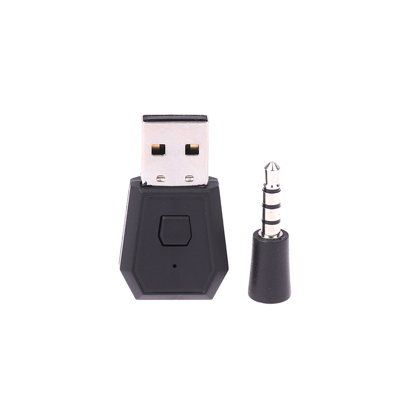 tanhaigang32441 1PC PS4 Bluetooth Dongle USB BT 3.5mm Adapter cho trạm chơi hiệu suất ổn định của Bluetooth tai nghe loa