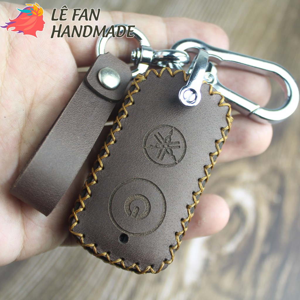 Bao da smartkey, bao da chìa khoá Yamaha NVX, Janus, Nozza Grande, FreeGo, Latte, Exciter 155 VVA handmade