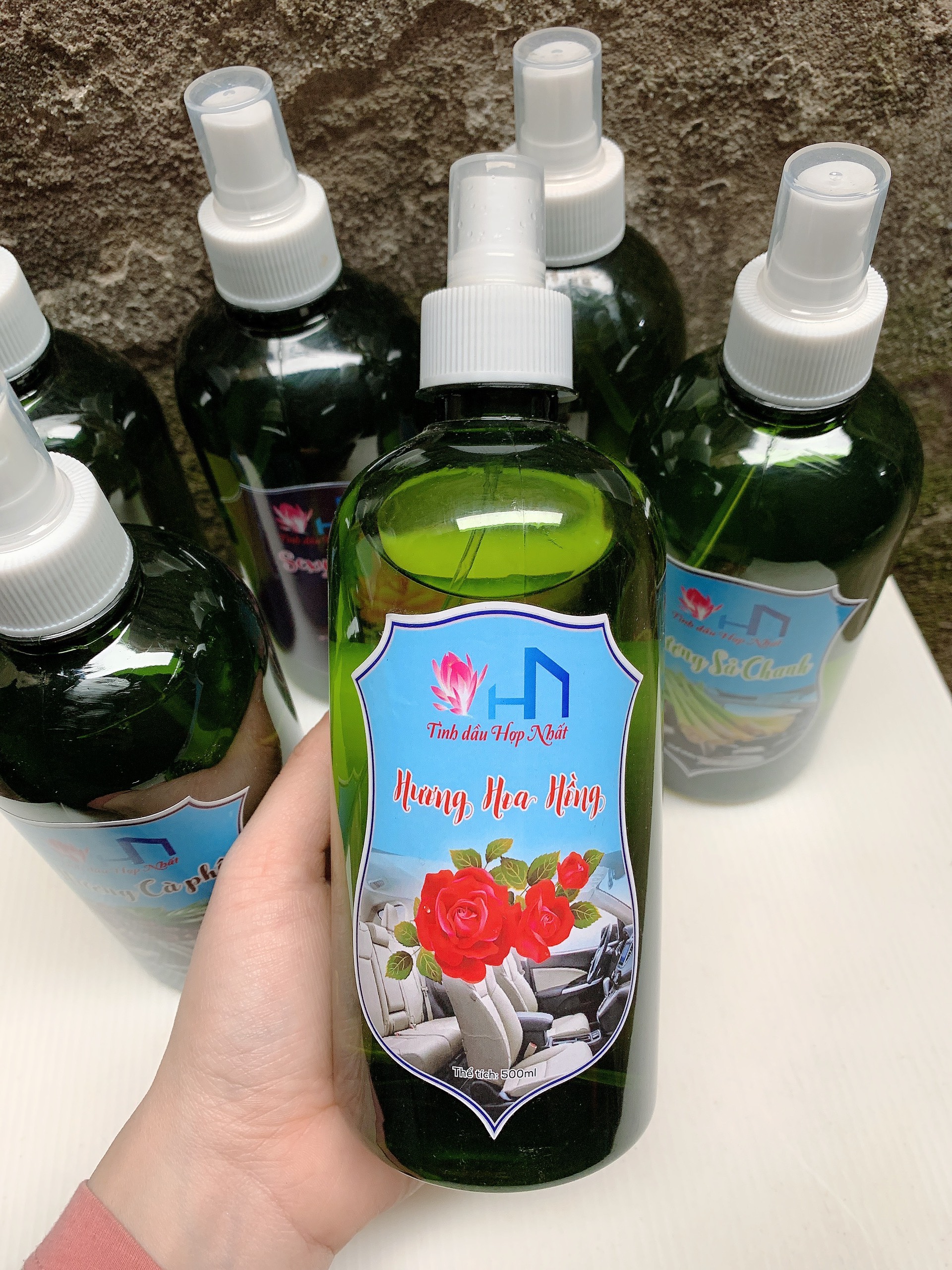 Bình xịt phòng , xe hơi hương Sả Chanh khử mùi nhanh bình 500ml