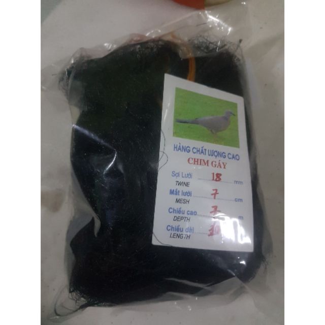 Lưới bẫy chim, gà rừng, lưới tàng hình cao 7m mắt lưới 7cm (cam kết bán hàng chất lượng có bảo hành)