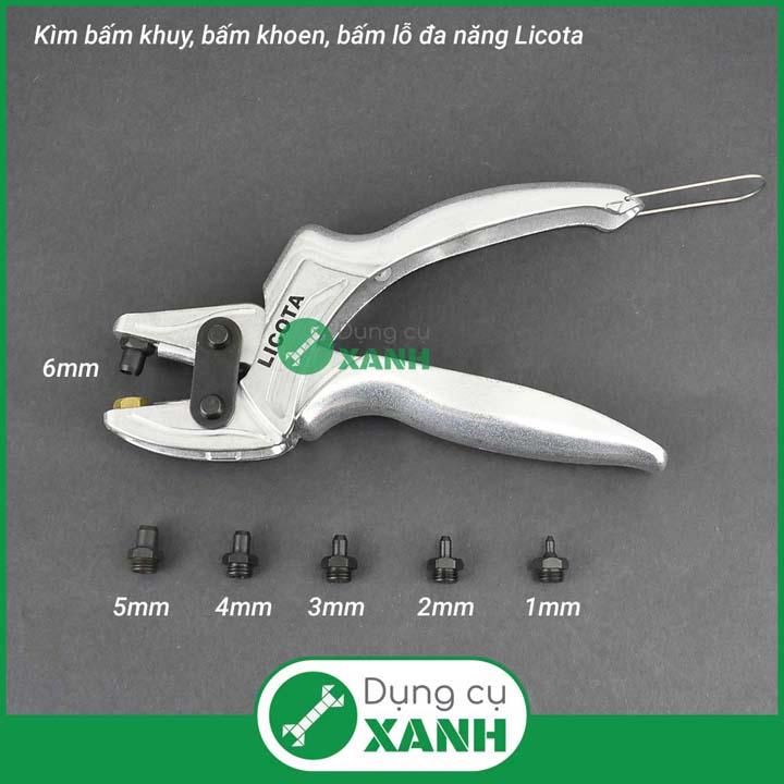 Kìm bấm khuy, bấm khoen, bấm lỗ đa năng Licota