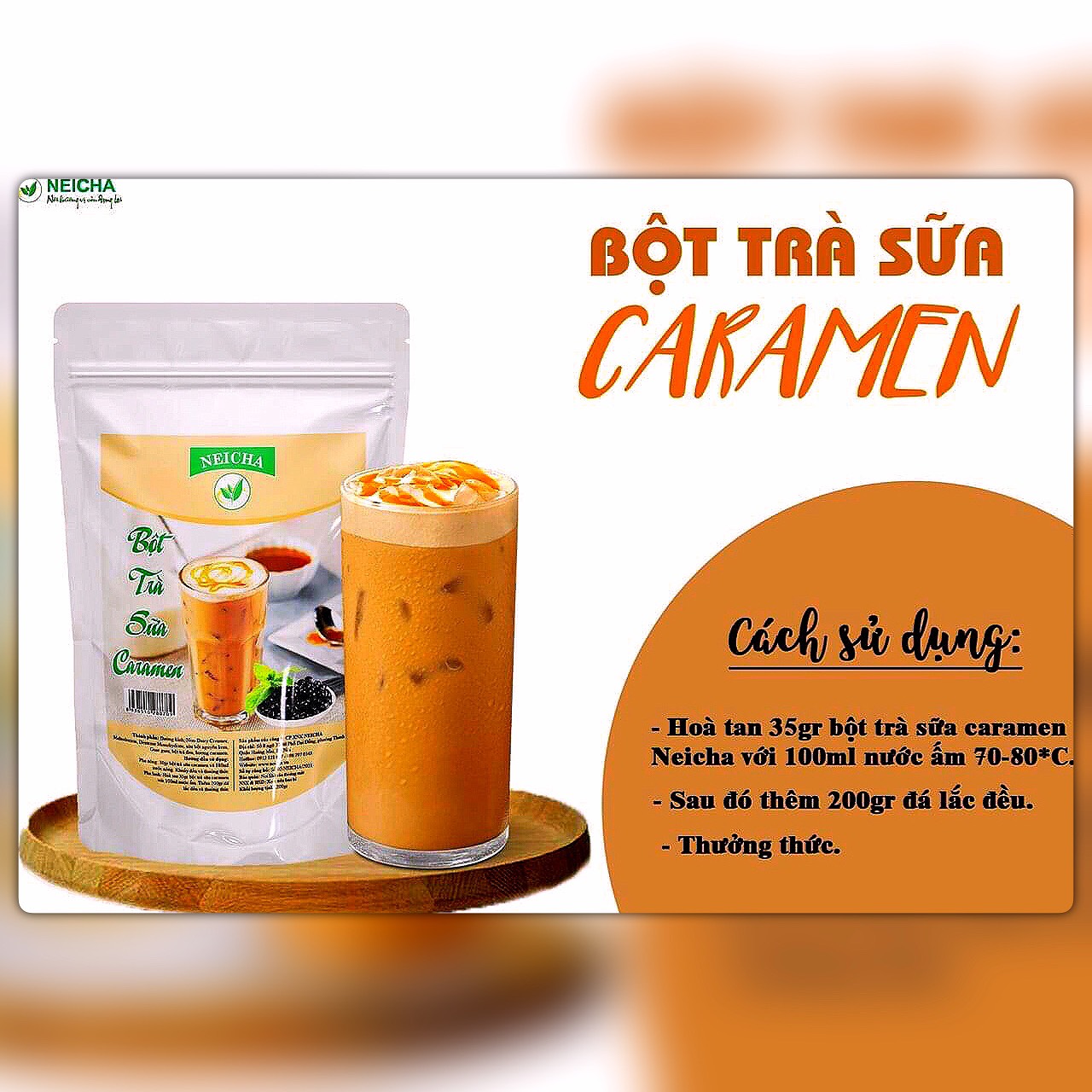Trà sữa vị caramen pha sẵn siêu nhanh.vị mới - hot