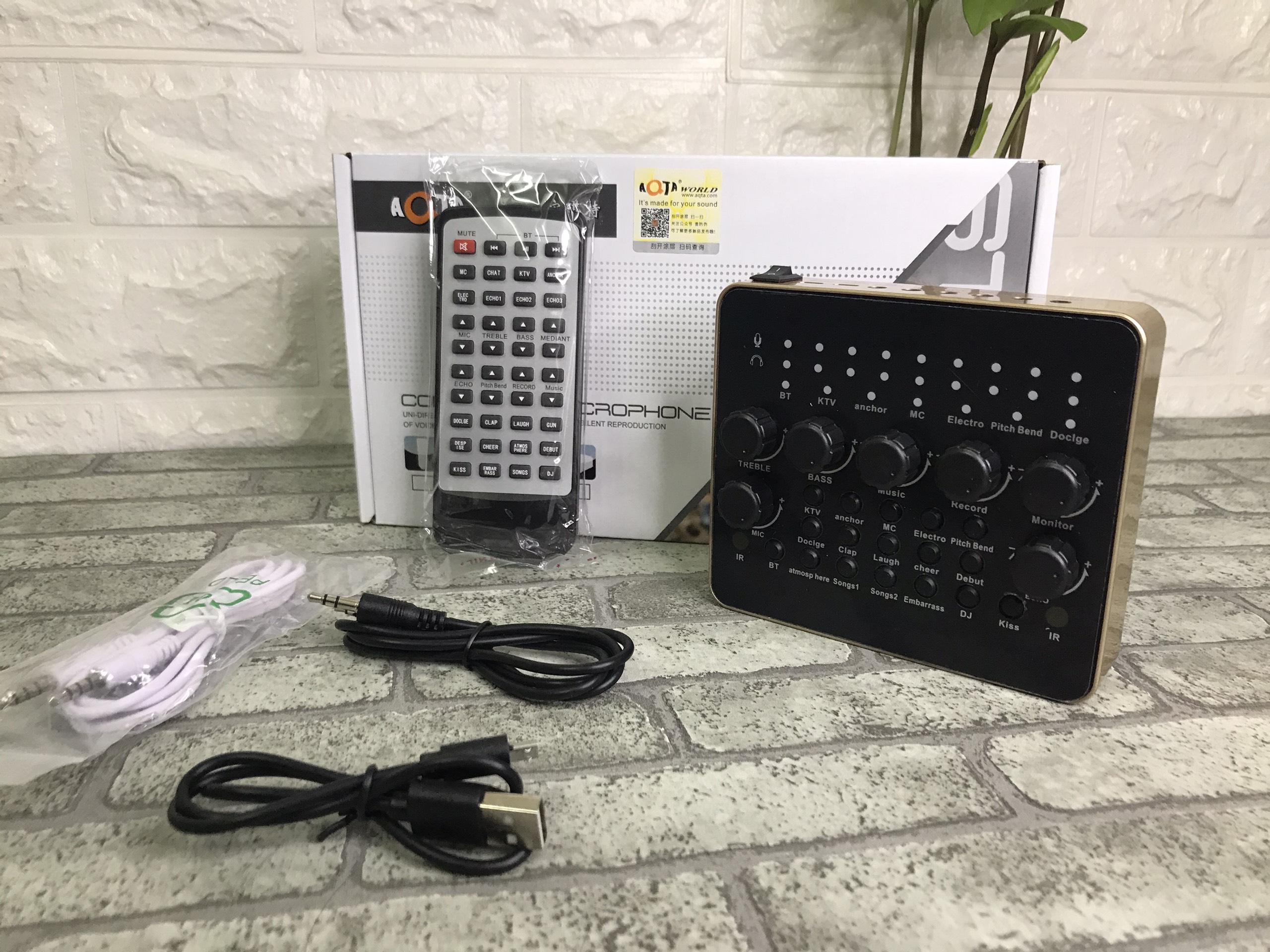 Sound card v10 bluetooth hát live stream phiên bản 2019