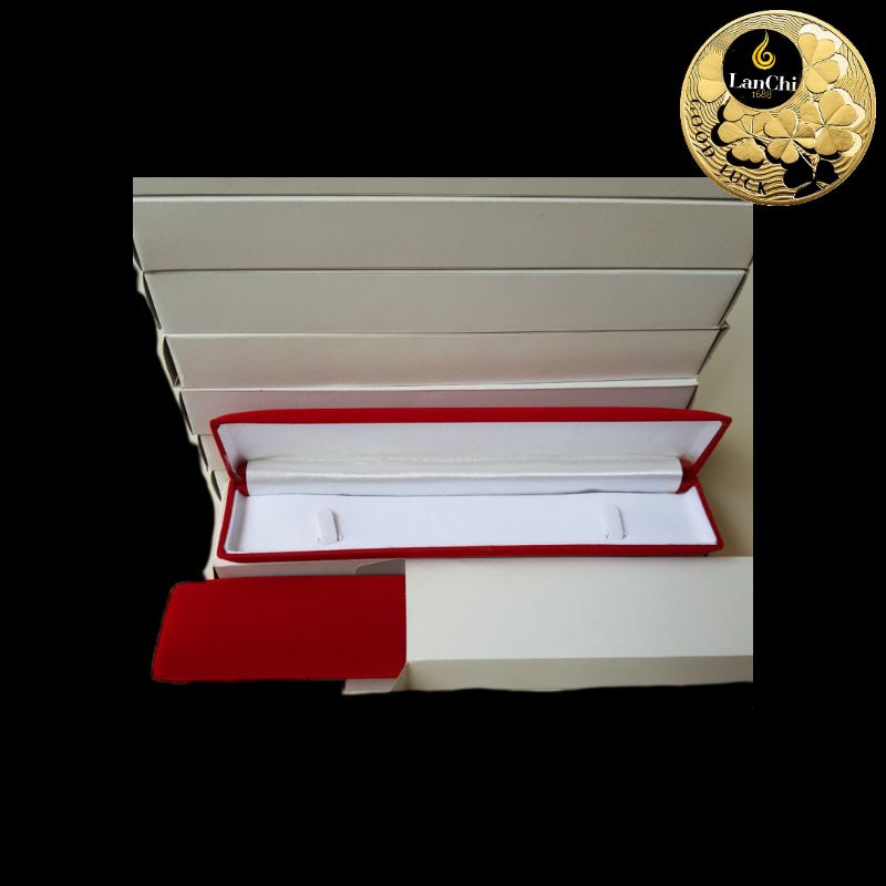 Hộp Nhung dài đựng dây chuyền, đồng hồ đeo tay trang sức các loại