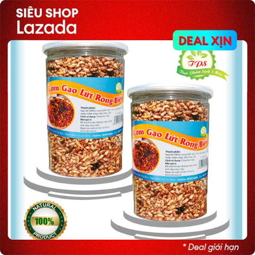 COMBO 2 HŨ CƠM GẠO LỨC RONG BIỂN TPS THƠM NGON, BỔ DƯỠNG
