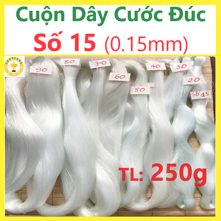 Dây Cước Đúc Liền Cuộn Số 15 Cước Đan Chài Lưới cước câu cá cước thả diều cắt cỏ cước xâu hạt xâu chuỗi dây đa dụng