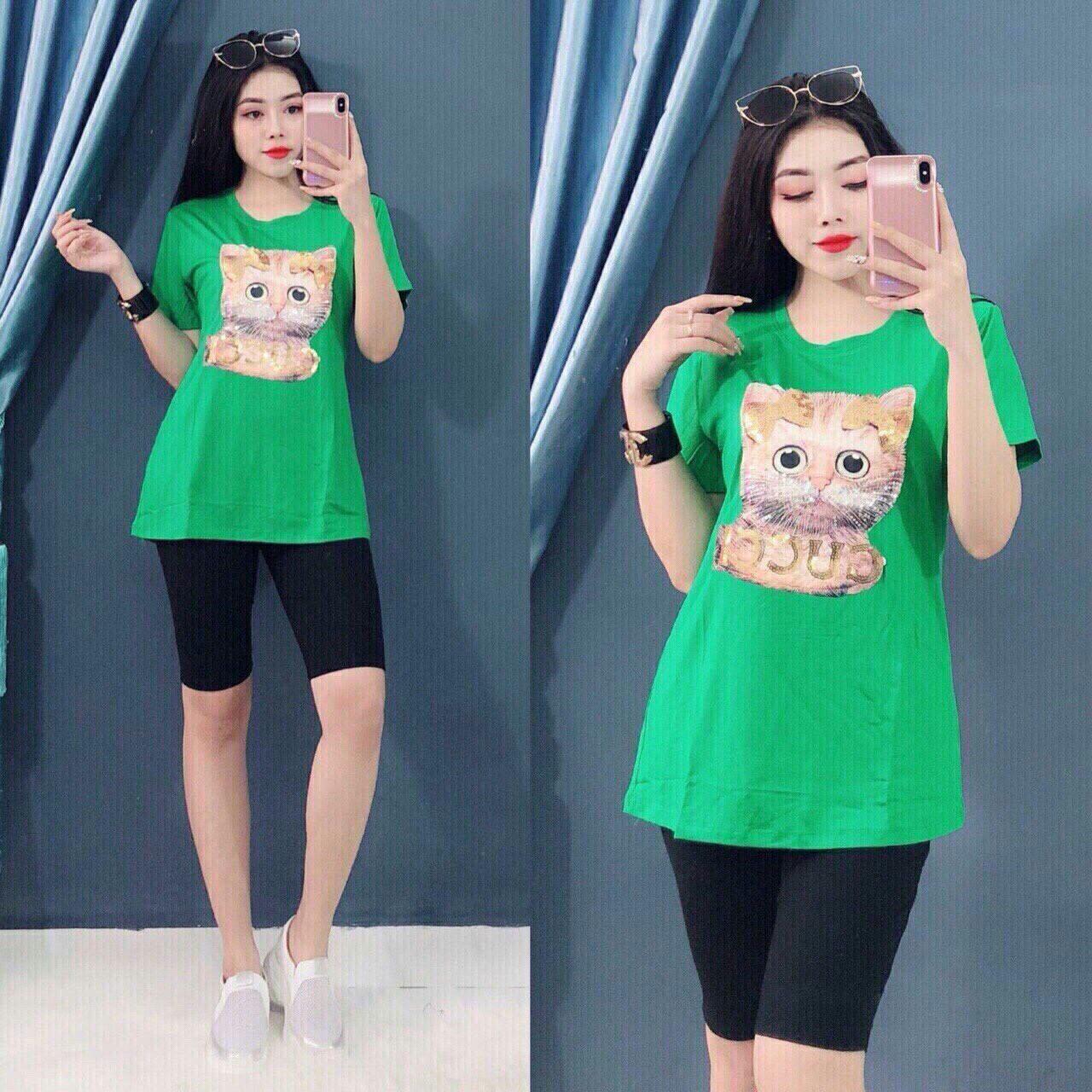 Áo thun nữ in hình cú mèo dễ thương ku te phô mai que UZU
