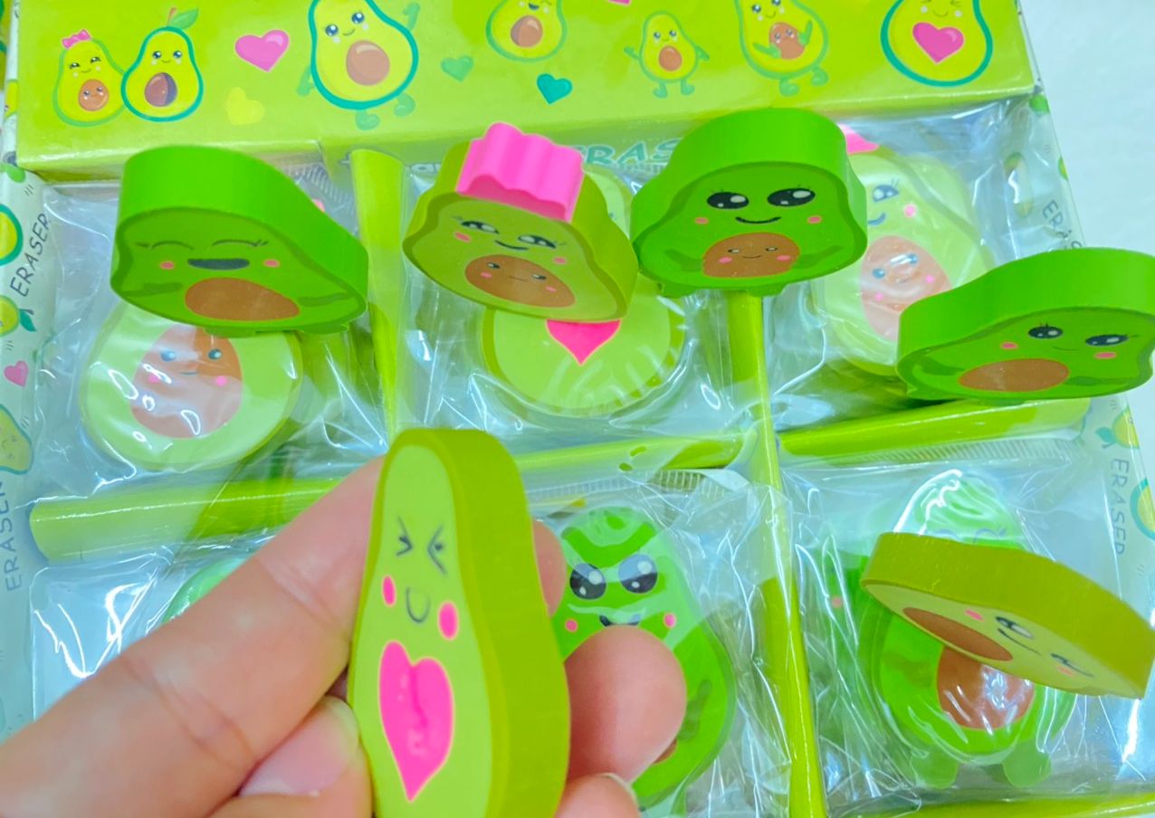 3 cục Gôm trái bơ cảm xúc to, dày