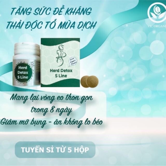 [HCM]Herd detox S line detox giúp giảm mỡ bụng eo thon gọn