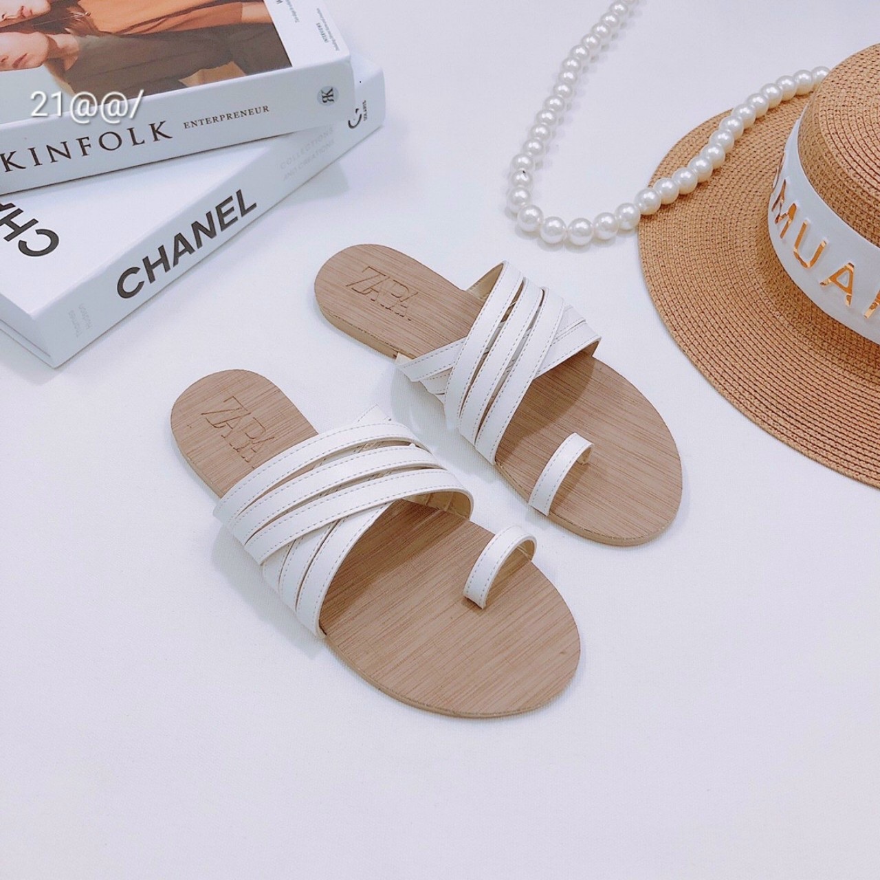 Dép xỏ ngón nữ thời trang quai chéo siêu hót