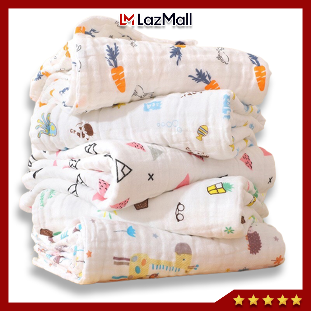 Khăn xô nhăn 6 lớp Jubon loại 1/ khăn tắm, khăn quấn bé, khăn đắp
