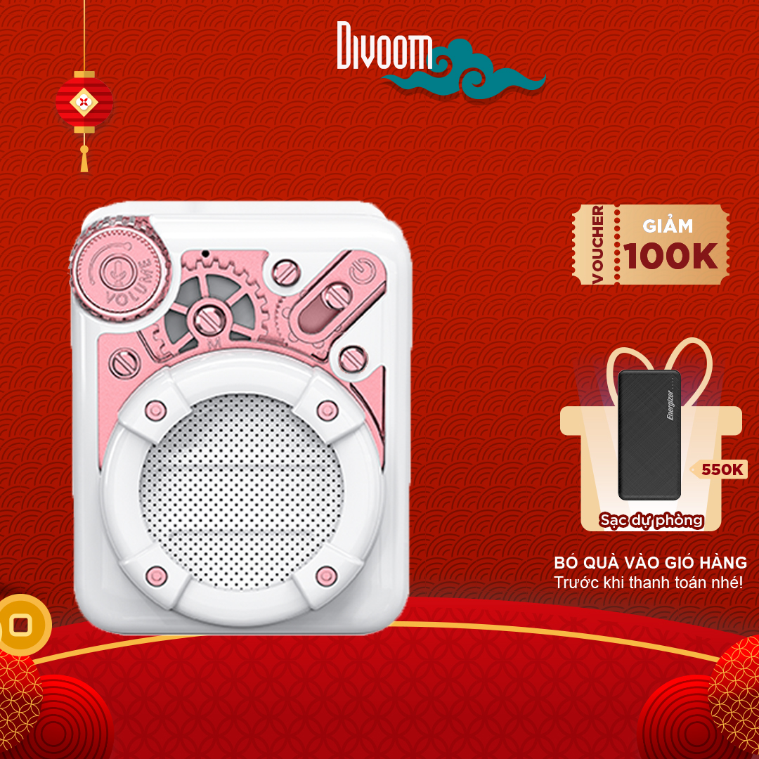 [SĂN VOUCHER 50K] Loa Bluetooth Divoom - Espresso 4W - Thiết kế siêu nhỏ, cổ điển, Tích hợp FM radio và thẻ nhớ TF card