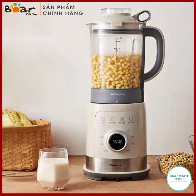 Máy làm sữa hạt đa năng bear pbj-b10u5 - sữa đậu nành - xay sinh tố - nấu cháo- bear pbj-b10u5 1,5l- 8 chế độ chức năng